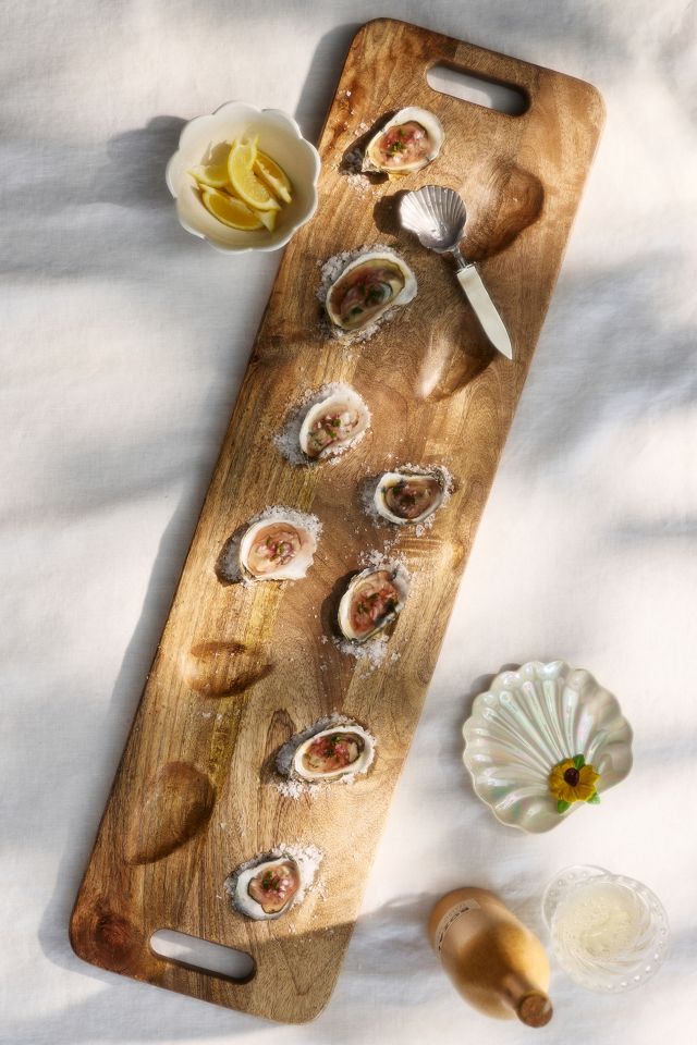 Sirena Stoneware Oyster Canape Plate #3