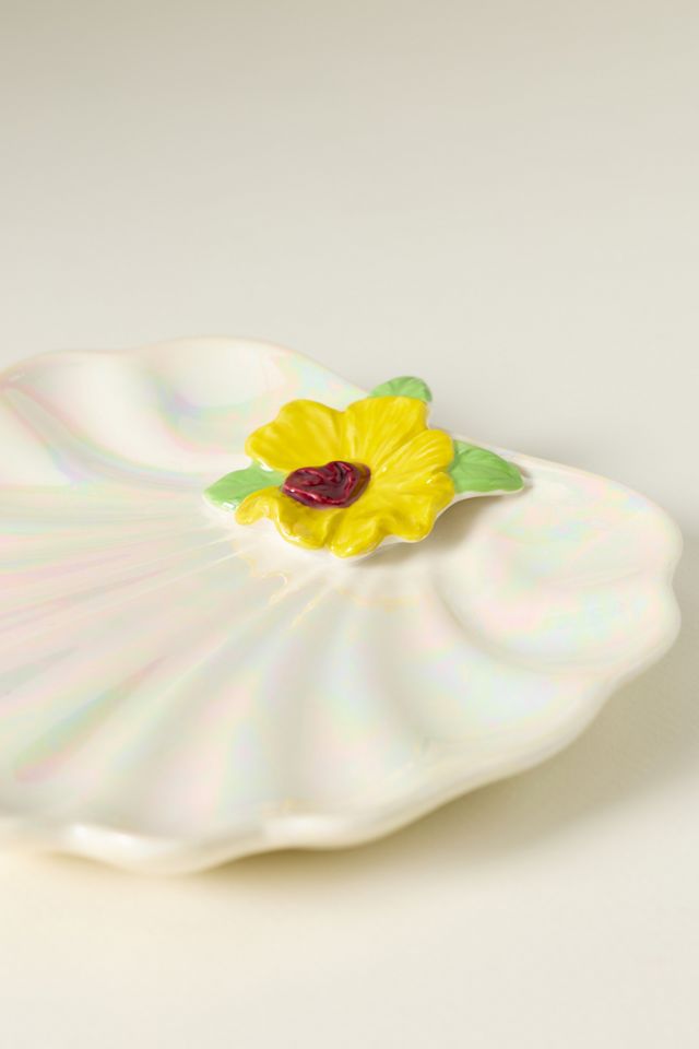 Sirena Stoneware Oyster Canape Plate #4