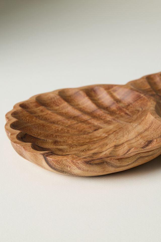 Wood Shell Double Platter #2