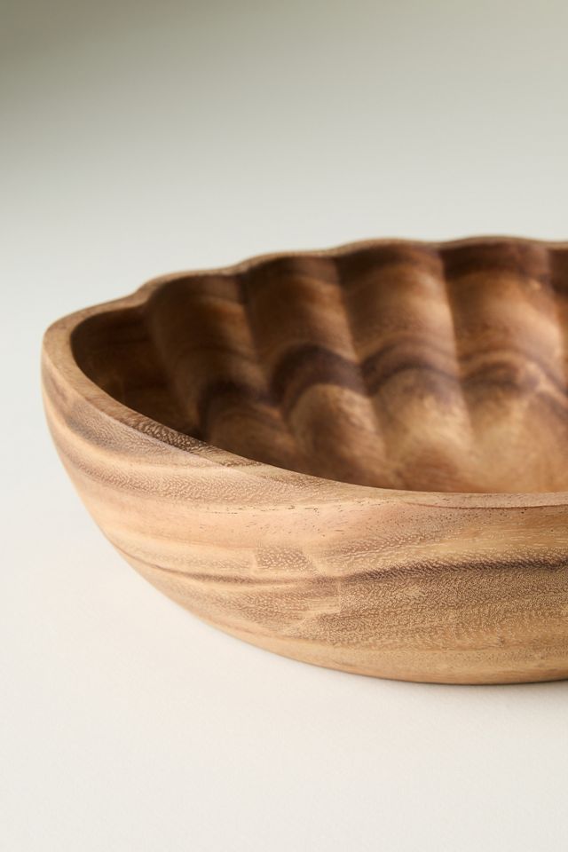 Wood Shell Serve Bowl #2