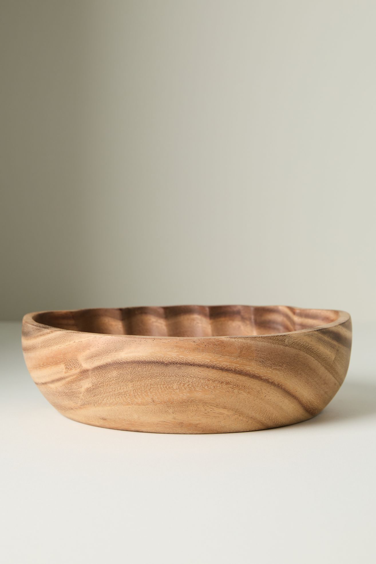 Wood Shell Serve Bowl - Cedar, One Size