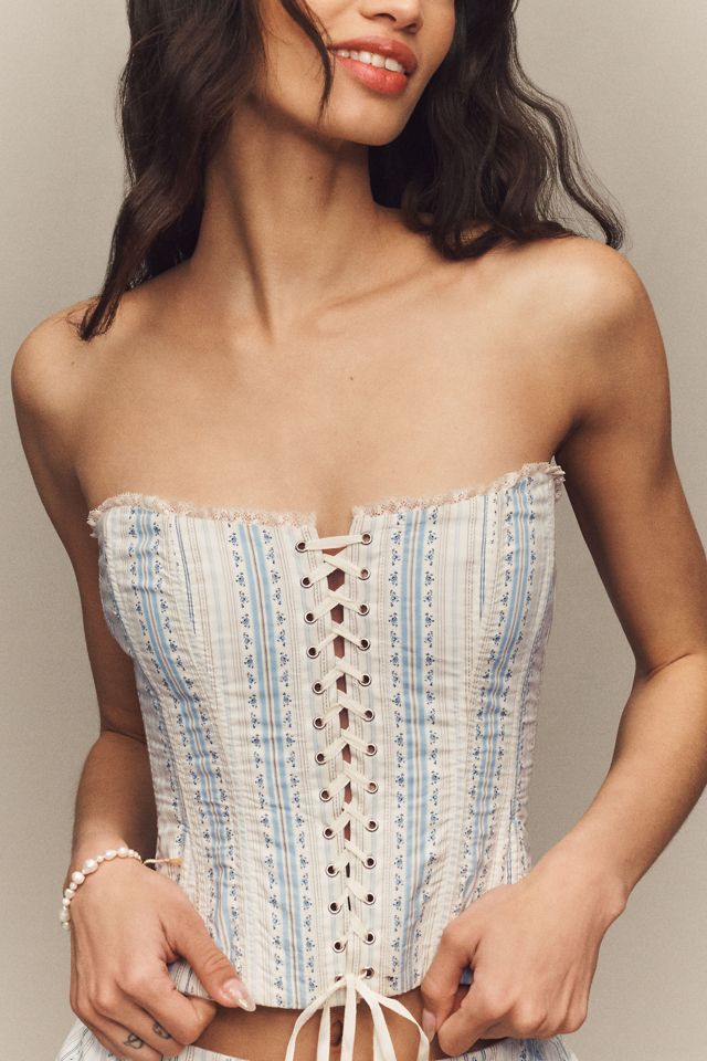 LoveShackFancy Bensen Bustier Top #3