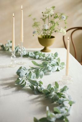 Faux Lamb’s Ear Garland, 9'