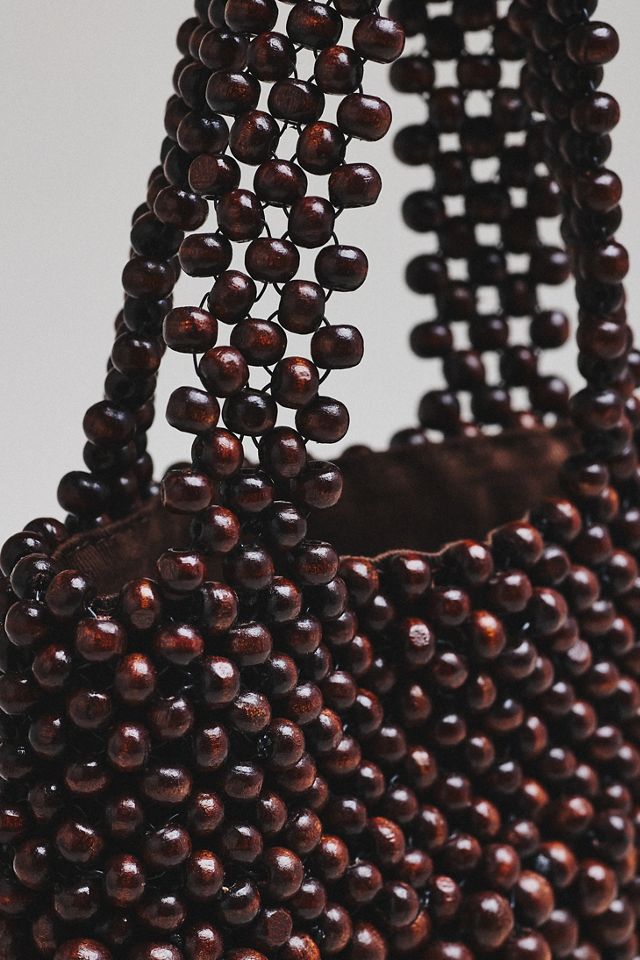 Bembien Maris Wood Beaded Hand Bag | Anthropologie