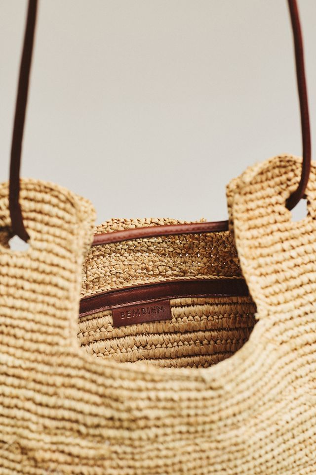 Bembien Amaya Handwoven Raffia Tote #2