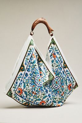 Farm Rio Satin Scarf Medium Bag
