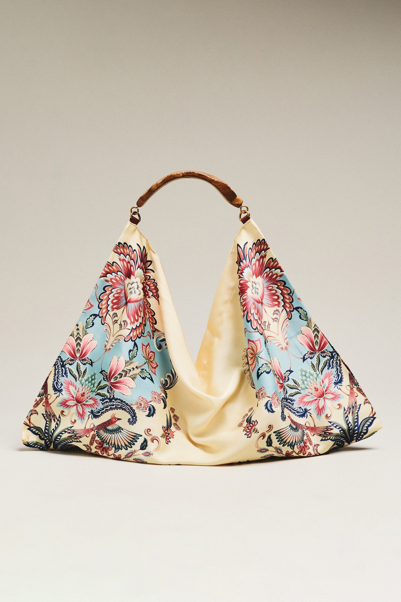 Farm Rio Satin Scarf Medium Bag