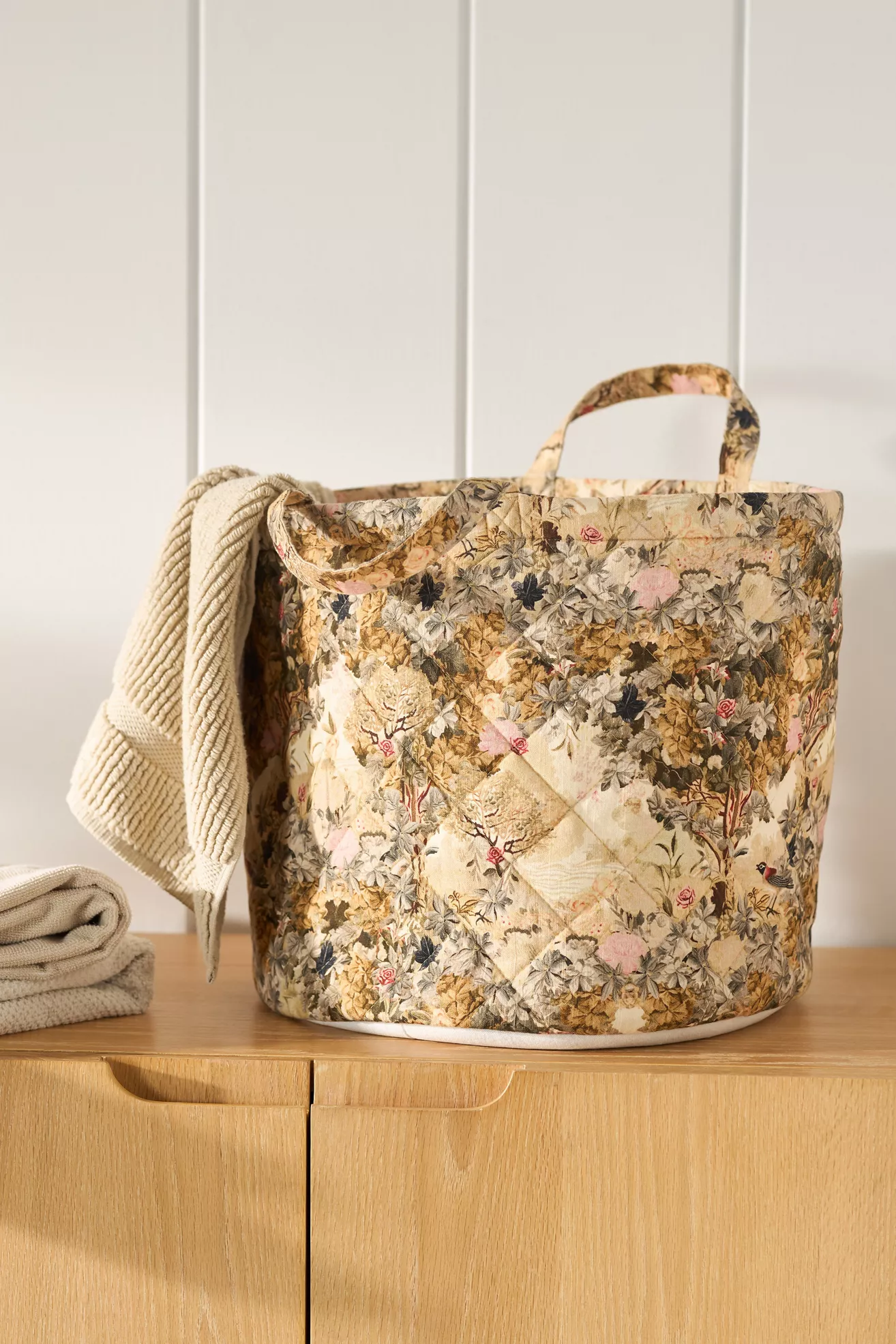 Quilted Block Print Basket - thumbnail 10