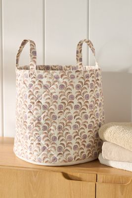 Quilted Block Print Basket