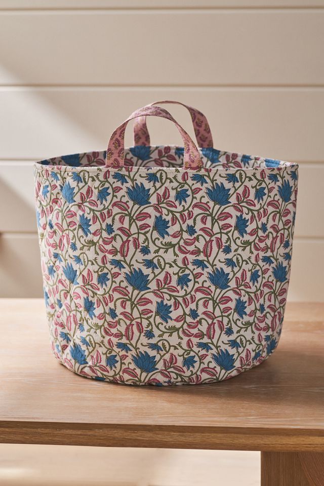 Quilted Block Print Basket #2