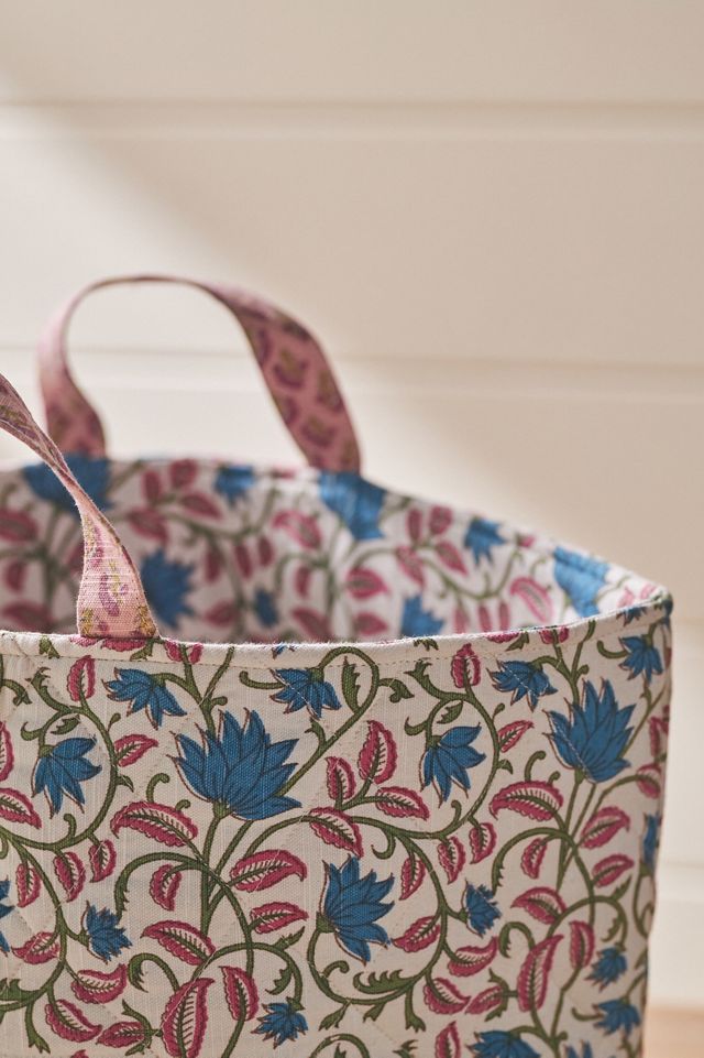Quilted Block Print Basket #3