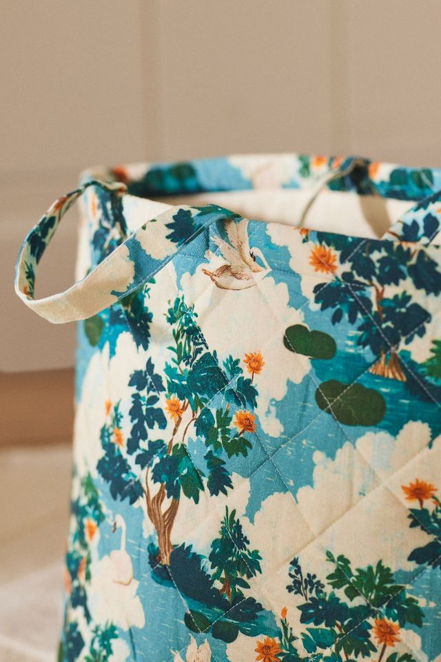 Quilted Block Print Basket #1