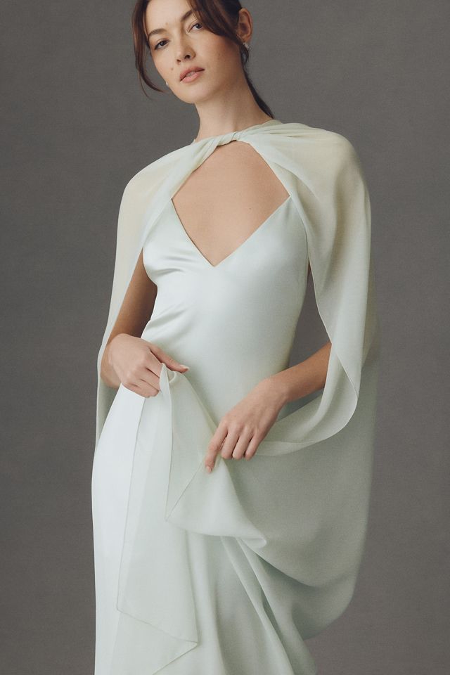 mare mare embroidered chiffon cape swing mini dress CAPE MAY MINI DRESS – American Marie main image 1