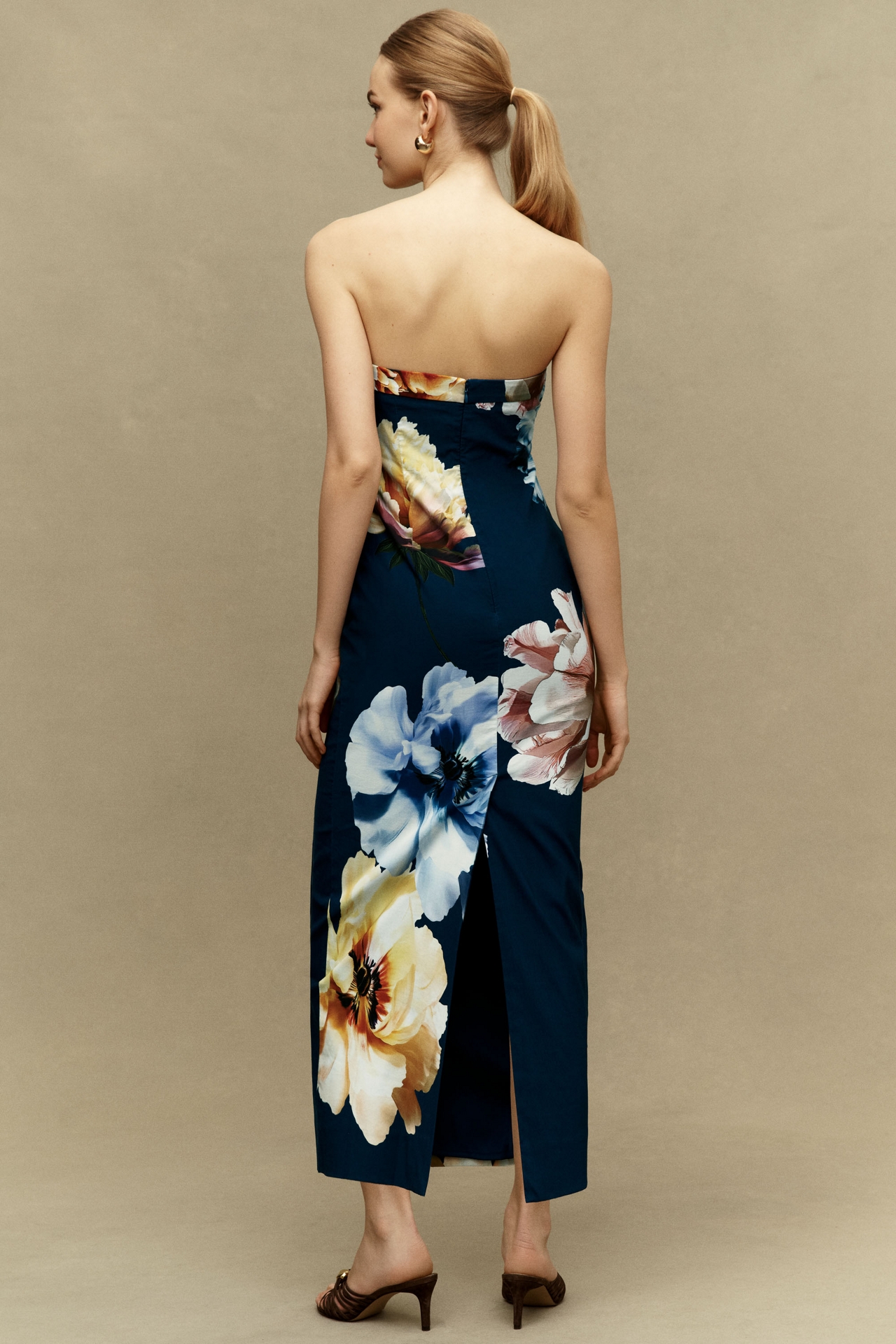 BHLDN Amaya Strapless Midi Dress