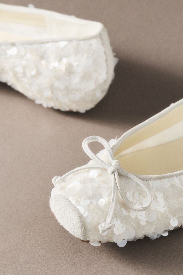 Cristina Millotti Sequin Ballet Flats #4