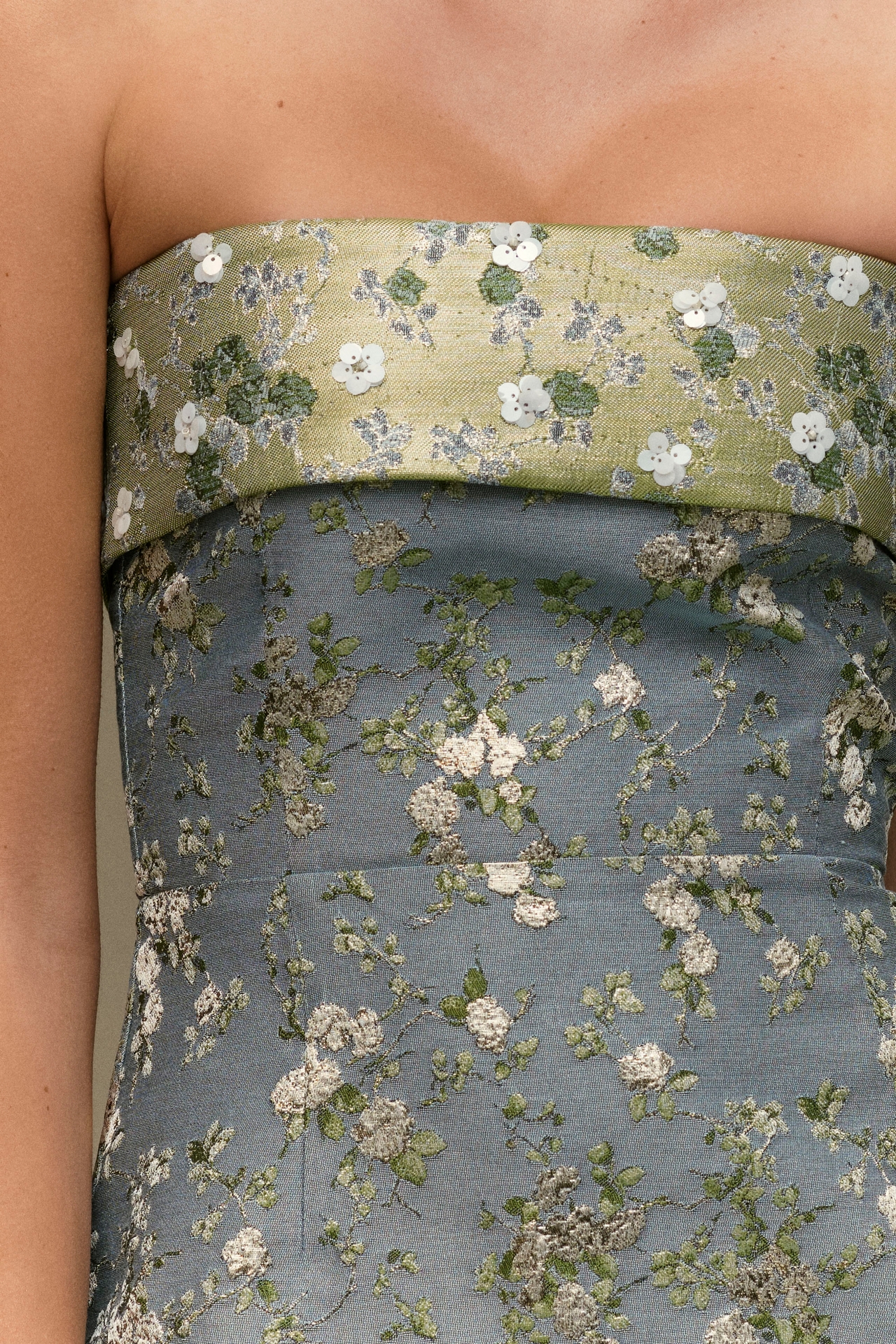 V. Chapman Kennedy Strapless Maxi Dress