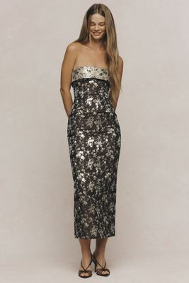 V. Chapman Kennedy Strapless Maxi Dress