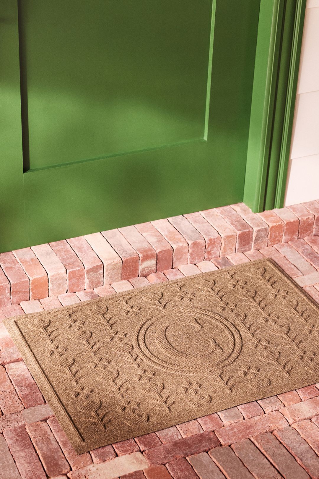 WaterHog® Esme Monogram Doormat - Beige, K