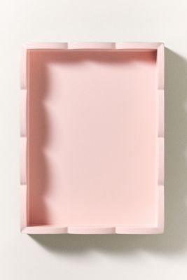 Addison Ross Two-Tone Small Scallop Lacquer Tray