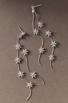 Hybrid Crystal Linear Drop Earrings