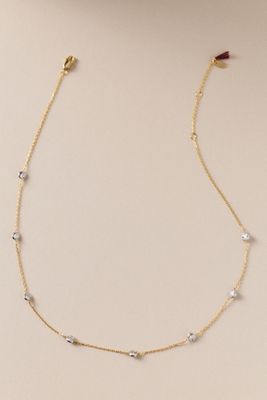 Shashi Emily Two-Toned Cubic Zirconia Necklace