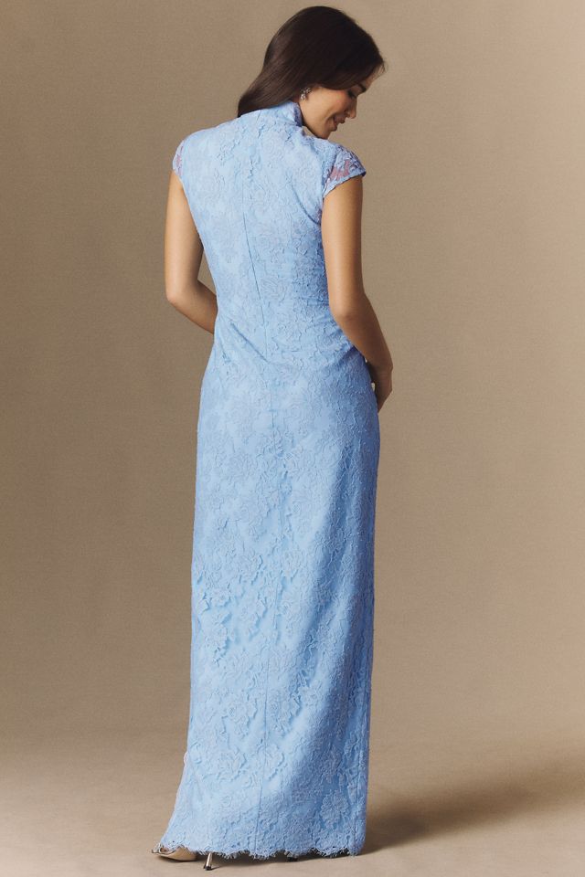 strapless dress bridesmaid Simple Sheath Sage Green Floor Length Bridesmaid Dresses With Side Slit,  MBD175