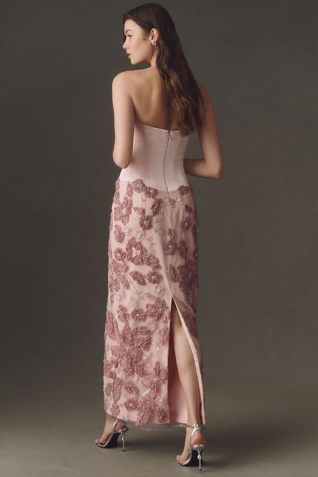 Helsi Julia Strapless 3D Floral Maxi Dress #1
