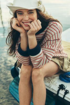 Scarf-Trimmed Rancher | Anthropologie display picture 2
