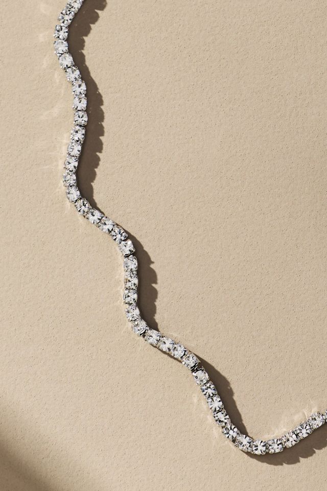 Squiggle Tennis Necklace #1