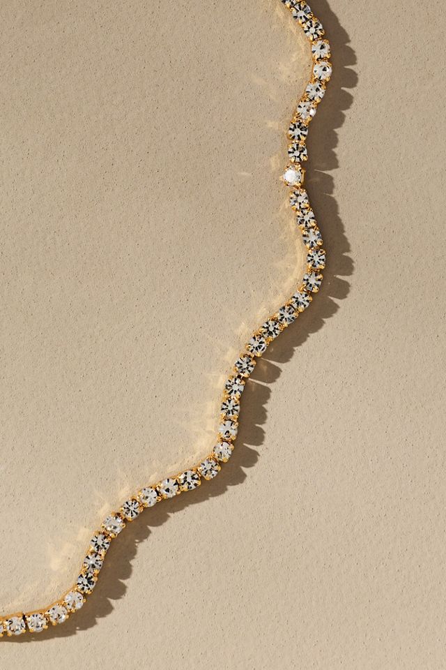 Squiggle Tennis Necklace