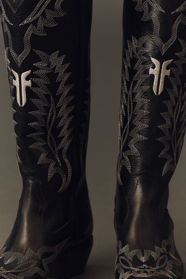 Frye x Anthropologie Sacha Feather Cowboy Boots #2