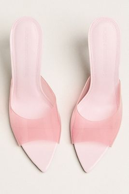 Black Suede Studio Belle Heeled Mules