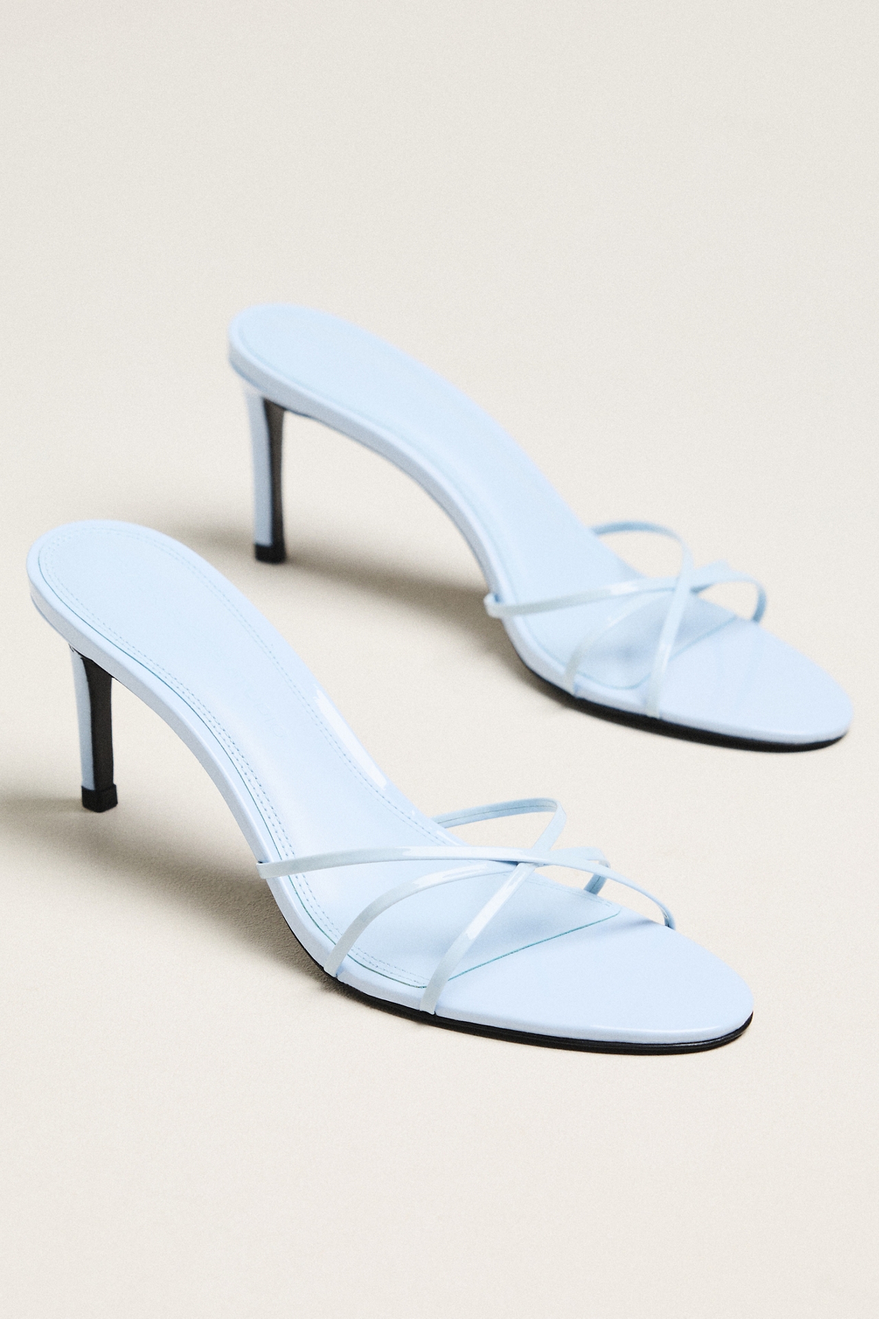 Black Suede Studio Jaya Strappy Heeled Sandals