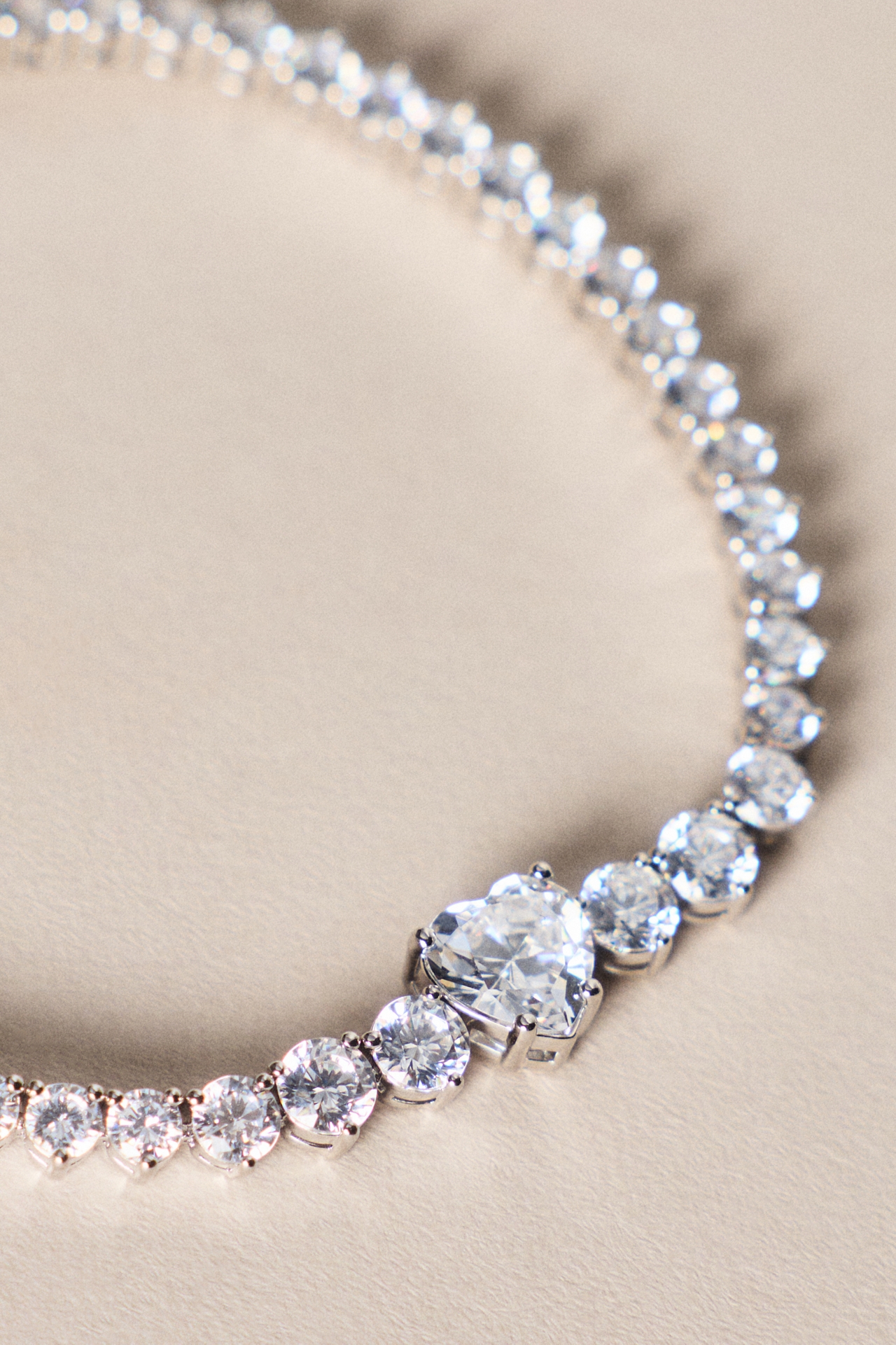 NADRI Astrid Heart Tennis Bracelet