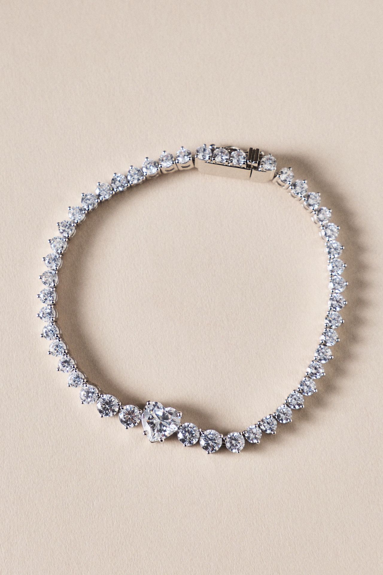 NADRI Astrid Heart Tennis Bracelet