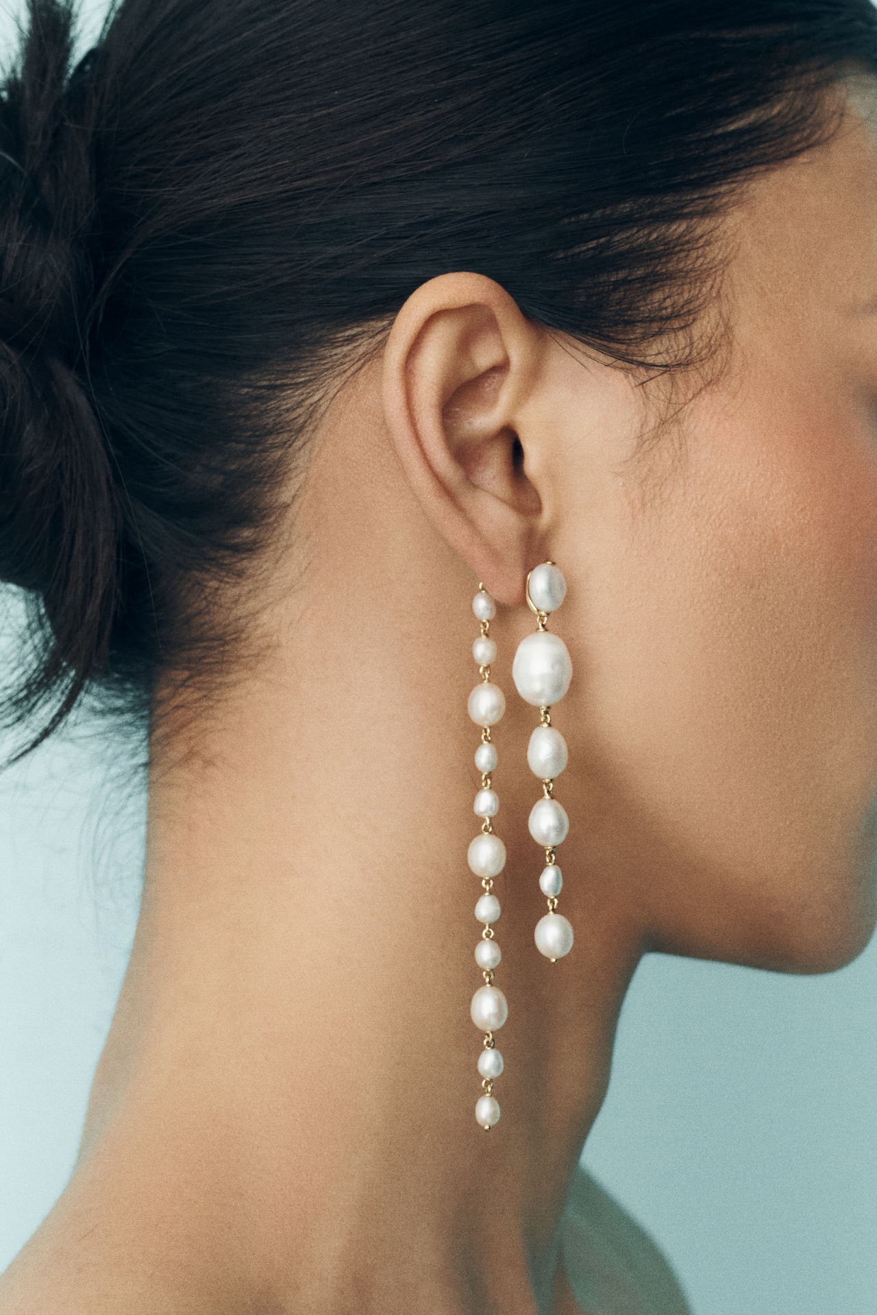 NADRI London Freshwater Pearl Drop Earrings