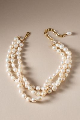 NADRI Madrid Triple Freshwater Pearl Choker Necklace