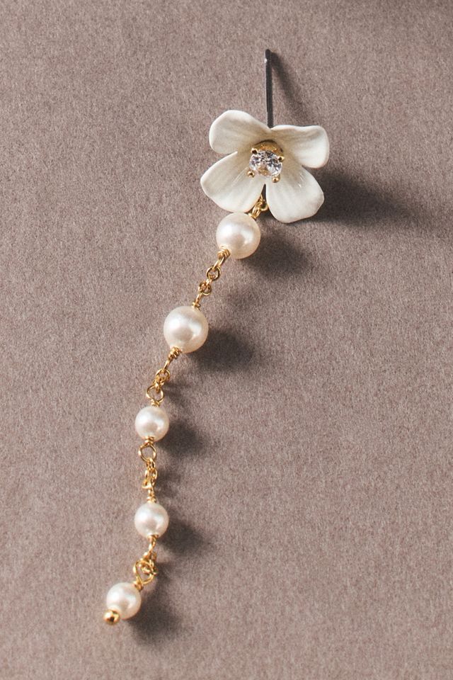 NADRI Ajoa Daisy Freshwater Pearl Drop Earrings | Anthropologie