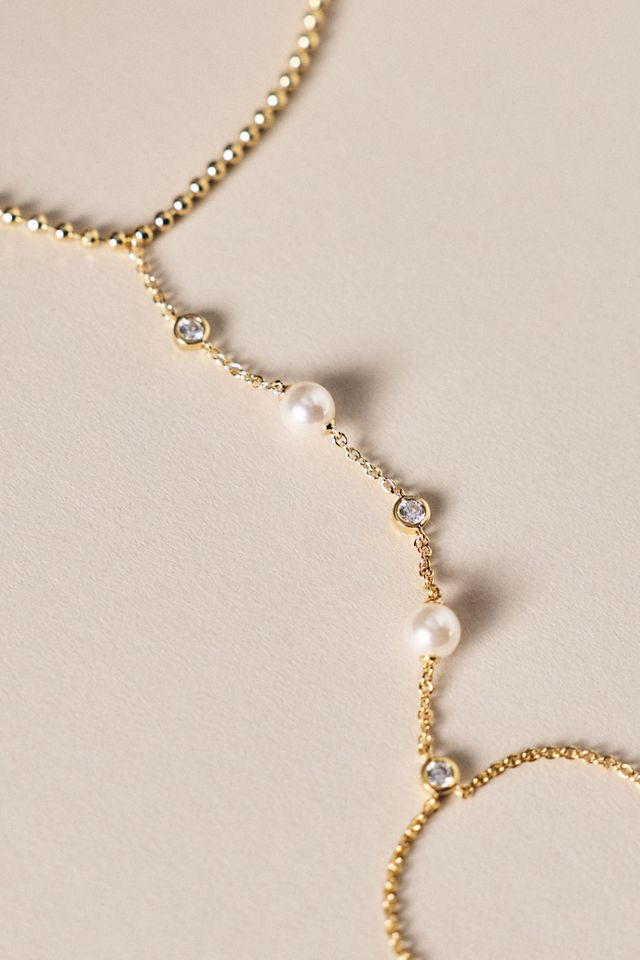 NADRI Esme Pearl Hand Chain #2