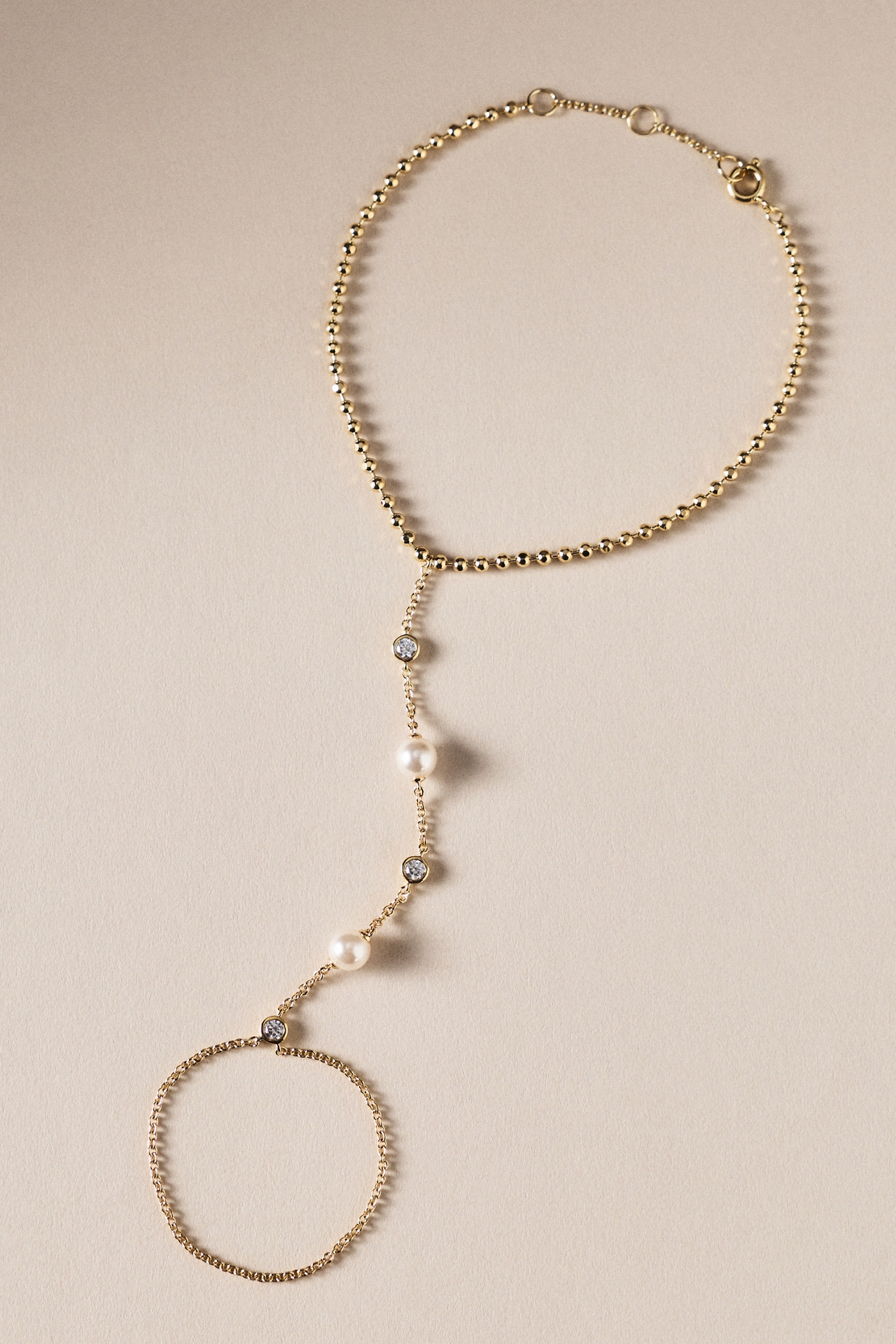 NADRI Esme Pearl Hand Chain 