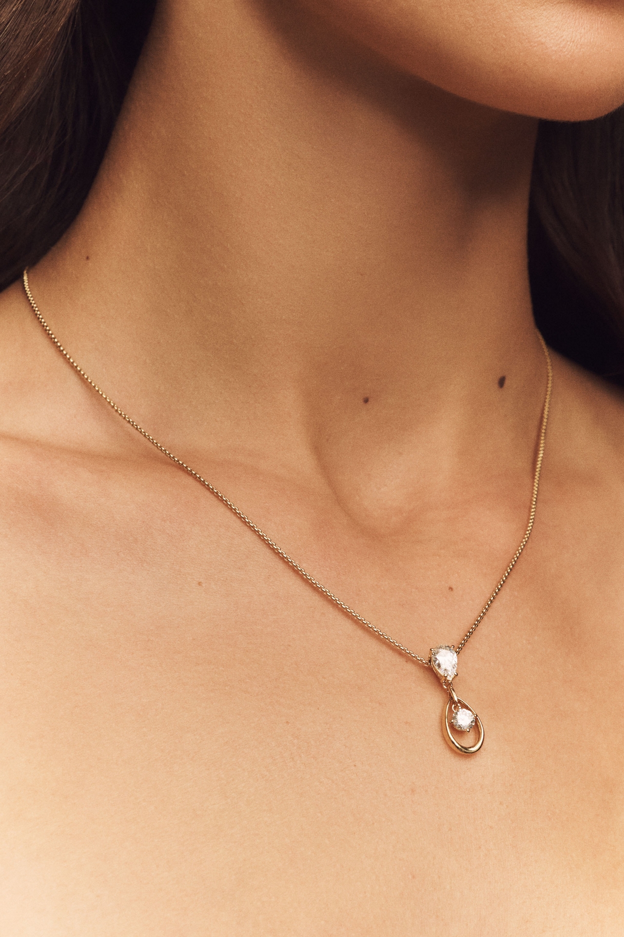 NADRI It Girl Pear Drop Pendant Necklace
