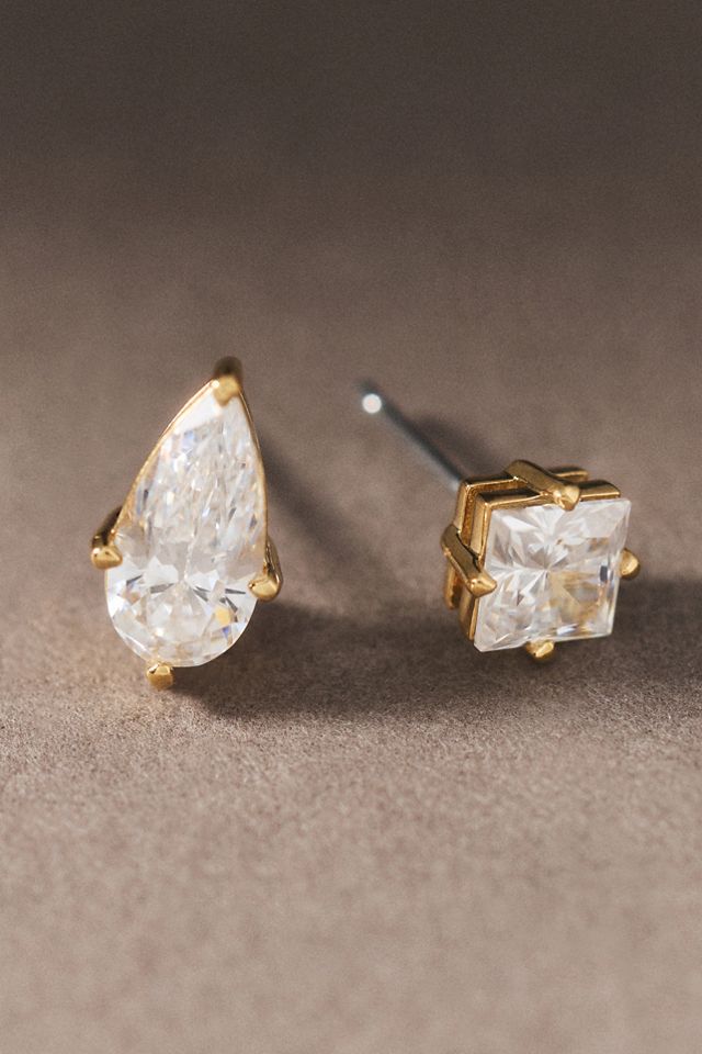 NADRI Lucia Duo Cubic Zirconia Stud Earrings, Set of 2 #1