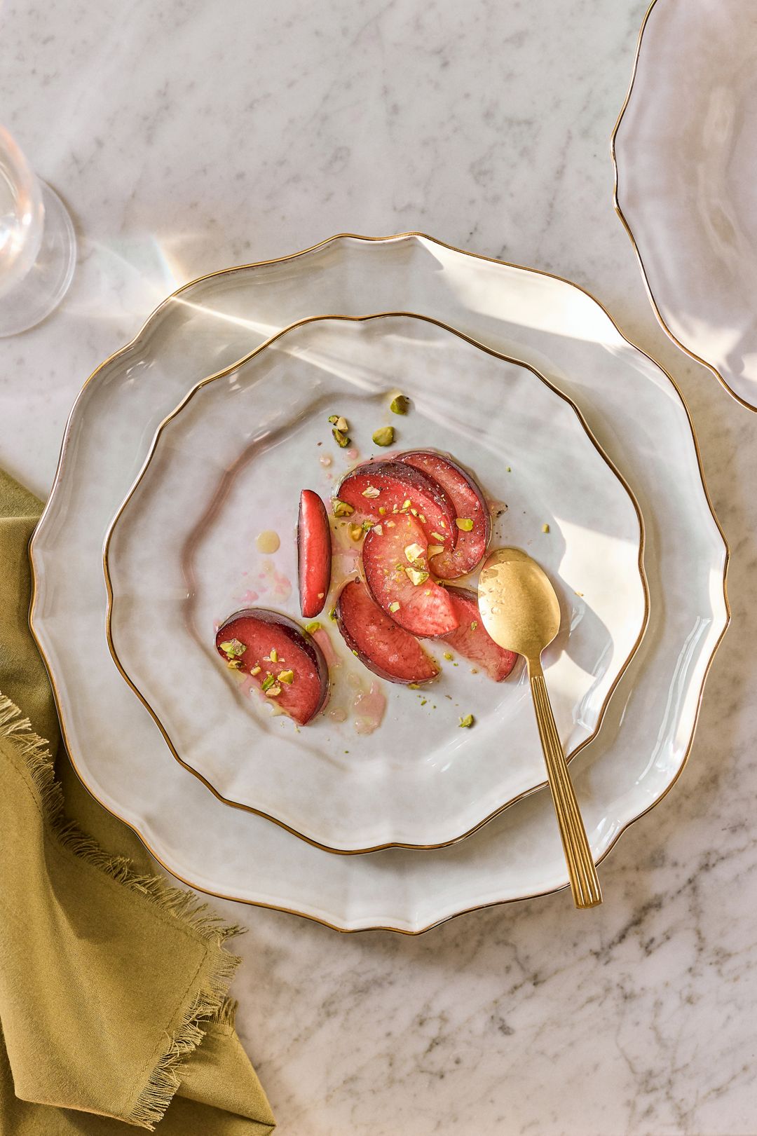 Casafina by Costa Nova Impressions Salad Plates, Set of 4 - Gold, One Size