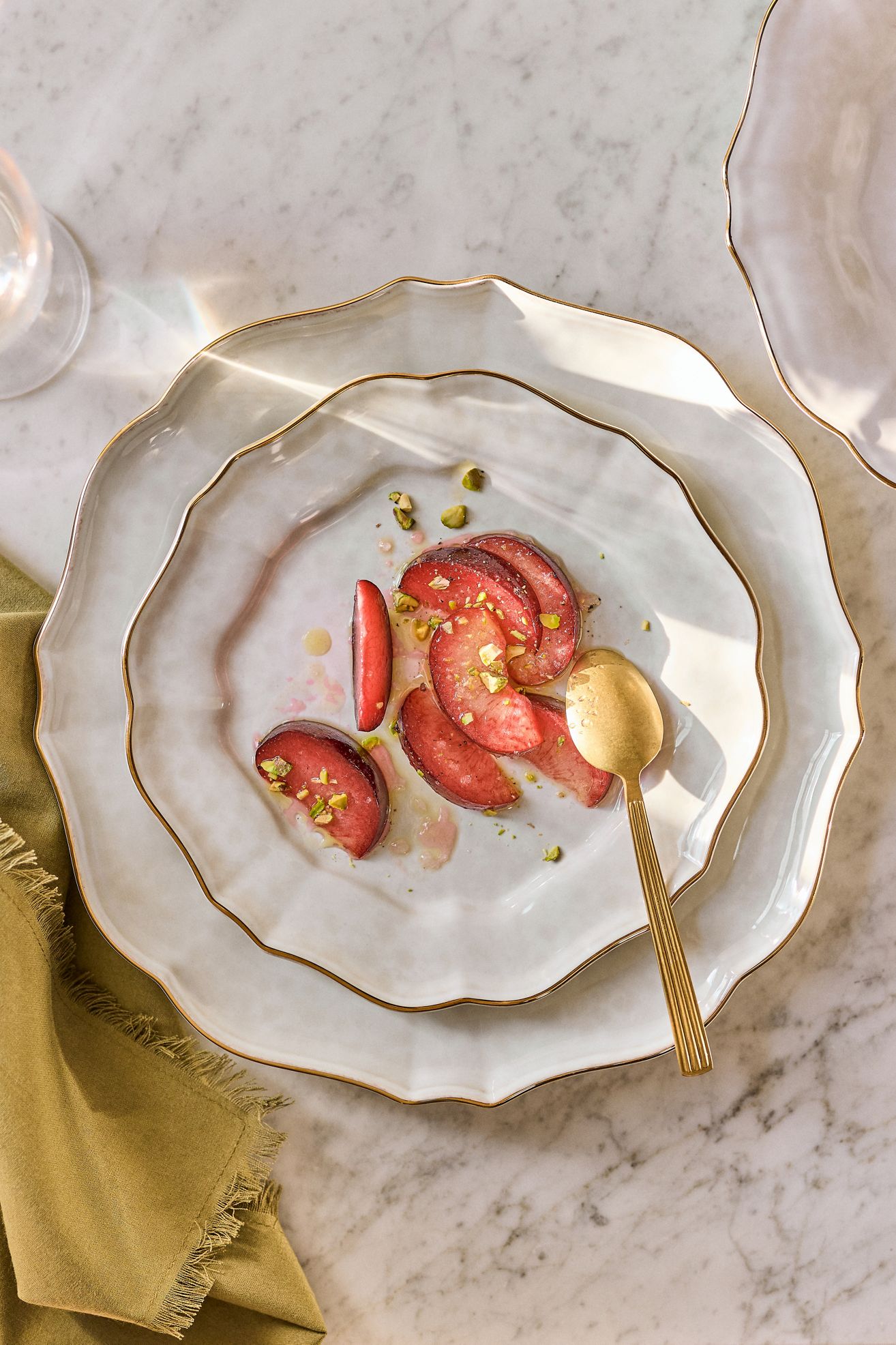 Casafina by Costa Nova Impressions Salad Plates, Set of 4 - Gold, One Size