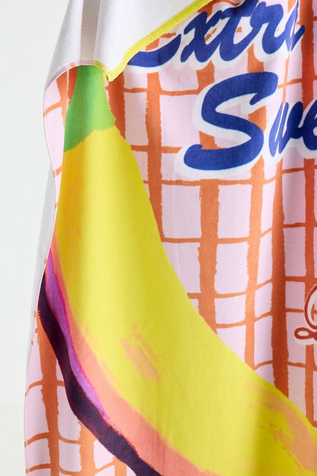 Cotton Woven Vintage Fruit Poster Beach Towel #1