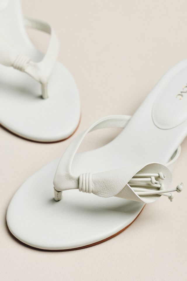 Maeve Flower Kitten Heel Flip-Flop Sandals | Anthropologie