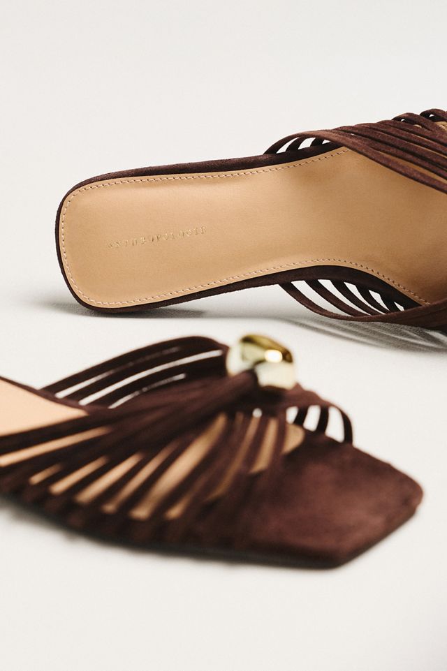 Strappy Square-Toe Slide Sandals #2