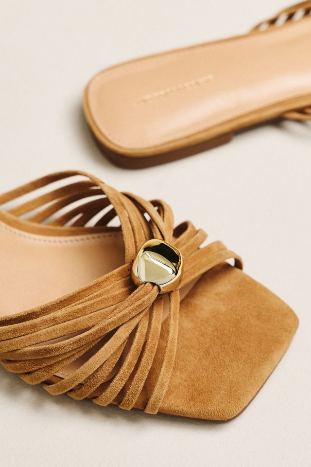 Strappy Square-Toe Slide Sandals #5