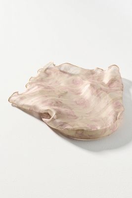 Kachel Two-Tone Floral Ponytail Holder | Anthropologie display picture 1