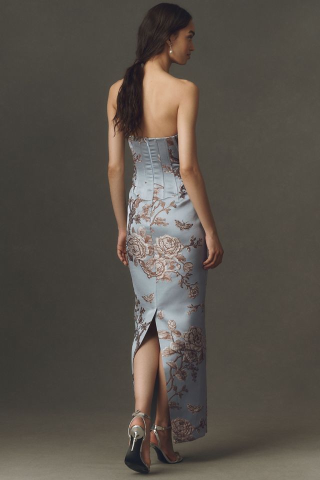 SAU LEE Novella Brocade Maxi Dress #1